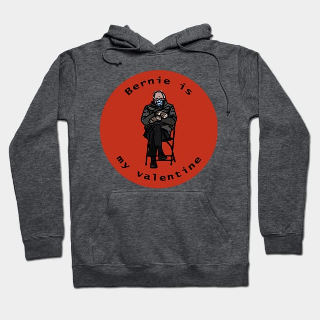 Bernie Sanders Mittens is my Valentine Hoodie by ellenhenryart